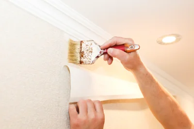 Pose de papier peint à Arrentès-de-Corcieux — revêtements muraux et toiles de verre